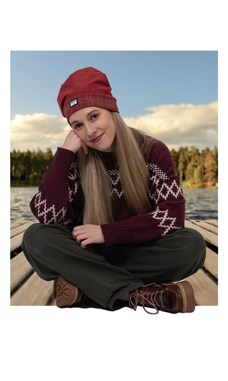 Alternative view of Ootsider x Molke Reversible Beanie